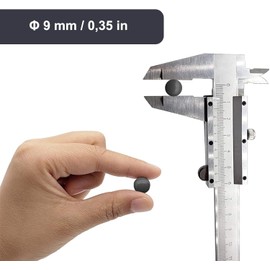 Hard Clay Ball for Practice Black and Red Clay Ball 9mm (500g)