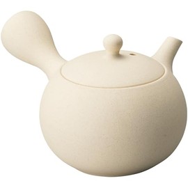 Tokoname Ware 19084 Teapot, Temari Teapot, White Mud, Capacity: Approx. 7.8 fl oz (220 ml), Ceramic, Made in Japan