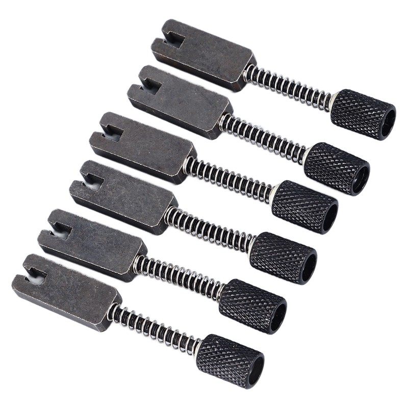 6 Pcs Headless Electric Guitar Bridge Saddle Precise Pitch Adjustment