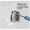 [2 Pieces] Cabinet Glass Door Hinges 90-Degree Frameless Glass Door