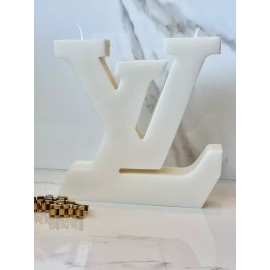 La Vie Candles Luxe Candle Grand L Candle - Brand: La Vie Candles - Color: Cream/White