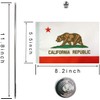 WXTWK American flag table flag (California)