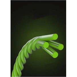 Fishing Superior Braided Fishing Line -Abrasion Resistant Ultra-Sensitive Super Tensile Strength Maximum Casting Distance Braided Lines Thin Diameter Zero Stretch 4 Strand PE Superline (Green, 0.6)