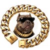 Heavy Duty Dog Collars for Large Dogs, 32mm Thick Cuban