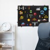 QWORK® Velcro Patches Display Board, 110 x 70 cm, Black