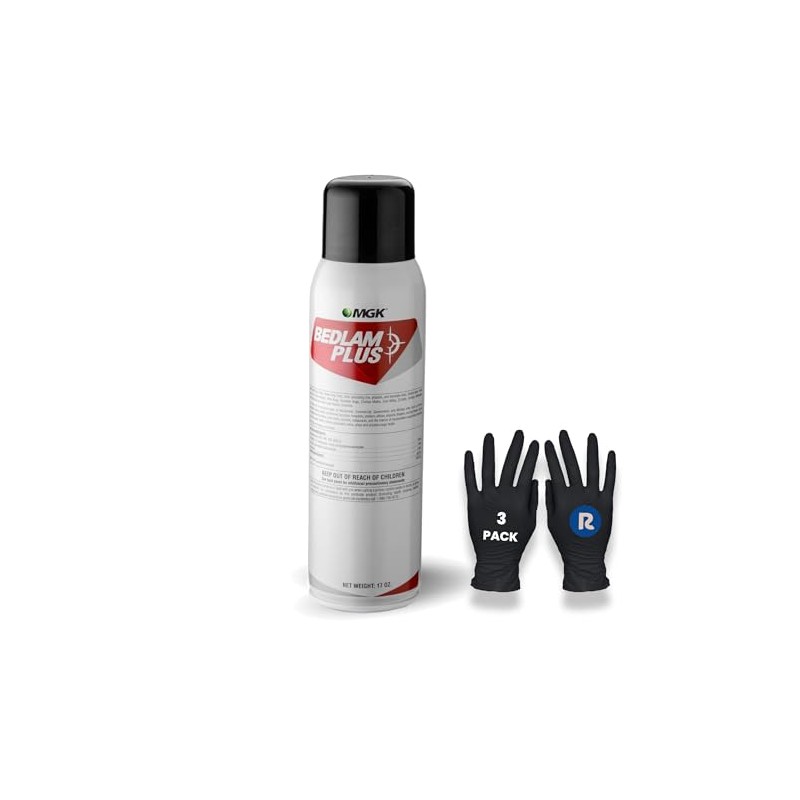 Bedlam Plus Aerosol Insecticide, 2-Pack Riddy Pre-Baited Glue Boards, 3
