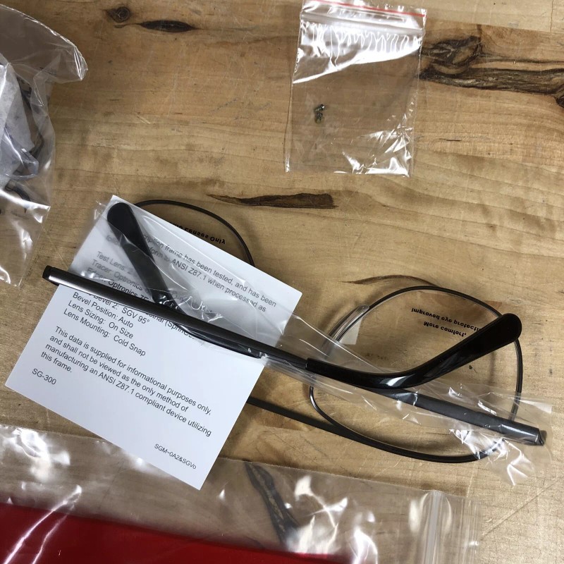 Hilco A2 SG300 Matte Gray Safety Eyewear Frame 56-18-140 New