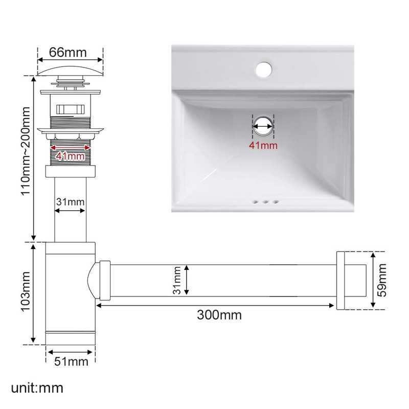 MENATT Bottle Trap Deodorant Type with 1 1/4" Pop-up Drain