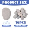 Mein HERZ Stones for Painting, 16 Pieces Flat Stones for