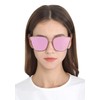 U.I STATION Square Sunglasses Womens Mens Oversized Mirrored lens U886
