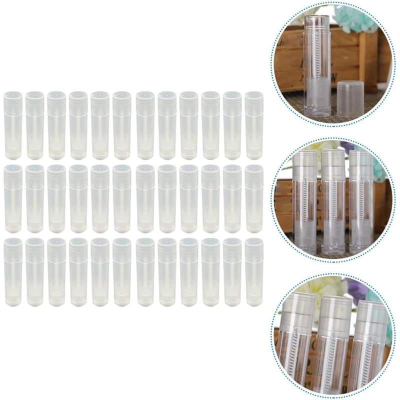 Envase de Bálsamo Labial Rellenable 5g Pp Pet 60 Piezas