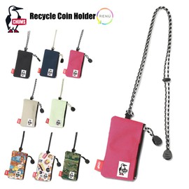 CHUMS CH60-3986 Recycled Coin Holder, Coin Purse, Wallet, Pass Case, Commuter, M091: Pastel Green