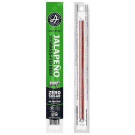 Country Archer Beef Jerky Sticks Jalapeno - Grass Fed Beef Sticks Individually Wrapped, Beef Sticks Bulk, Beef Jerky Snack Packs, Gluten Free, Paleo, Keto, Sugar Free - 1 oz Meat Sticks (Pack of 36)