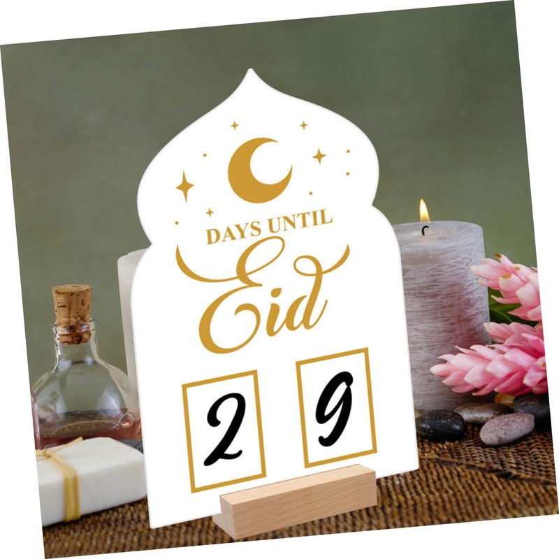 Gadpiparty Handwritten Countdown Acrylic Display with Base Perpetual Month Date