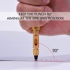iPobie Automatic Hole Punch Leather Craft Leather Belt Paper Book
