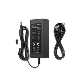 24V DC Power Supply 2A AC Adapter, 100-240 50/60Hz Desktop Adapter to 24 Volts 2Amp Transformer, DC 24V Power Cord, 5.5mm x 2.5mm Plug & 1 Tip