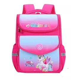 Mochila Primaria Juvenil Grande Doble Bolsa Al Frente Escolar Niñas Preparatoria Jovenes Unicornios