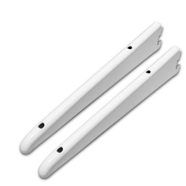 BMF DIRECT Twin Slot Wall Mounted Shelving Bracket | Heavy Duty Steel Support for Garage, Shed & Indoor Storage 320mm (2 Pack)