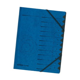 Herlitz 10843316 Ordnungsmappe Register 1-12 blau