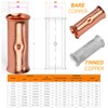 SVAAR 0000 Gauge Flared Barrel Butt Splice Connectors Kit 6PCS