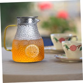 STOBAZA Large Capacity Cold Water Kettle Filter Tap Glass Pitcher 1500ml for Daily Drink and Party