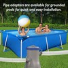 Zueyen Pool Hose Adapter, 2-Way Hose Connector 38 mm to