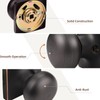 GOBEKOR Modern Passage Door Knob, 6 Pack Keyless Oil Rubbed