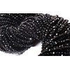 2mm Faceted Micro Faceted Black Spinel Round Gemstone Beads, DIY