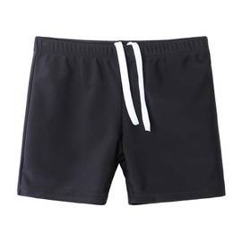 TFJH E Boys & Girls Swim Shorts Sun Protection UV 50+ Beach Boardshort Bottoms 315 Black 3A