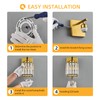 FDPBY Wall Sconces Crystal Gold Wall Sconce Set of Two