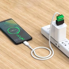 CABLEPELADO USB Type A Male Screw Terminal 5 Pin USB 2.0 Rated Voltage 30V Suitable for Charging and Transmitting Male