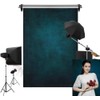 Kate Dark Blue Abstract Backdrop Photo Background Studio Props,10x6.5ft