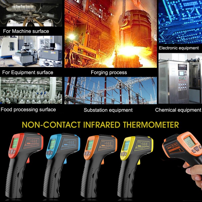 Infrared Thermometer, Non-Contact Digital Laser Temperature Gun -58°F to 1112°F