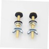 SHINEOFI 2pcs Toilet Tank Bolts Durable Toilet Seat Fittings for