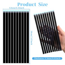 BOHUIZ 10 Pcs Laptop Screen Double Sided Tape for LED Display Replacement, Black Pull Tab Stretch Tape Easy Stretch Adhesive Tapes for Tablets Mobile Phones Laptop LCD LED Screen Replacement