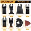 37-Piece Multitool Saw Blades, Multi-Tool Accessory Set for Wood, Soft