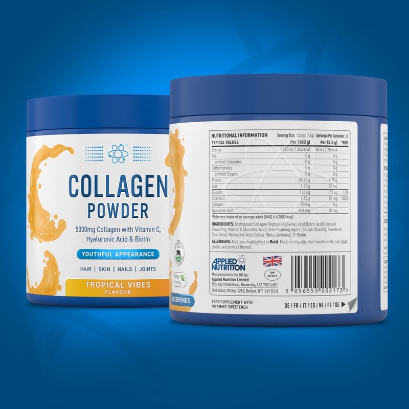 Applied Nutrition Collagen Powder - Tropical Vibes Flavour - 5000mg