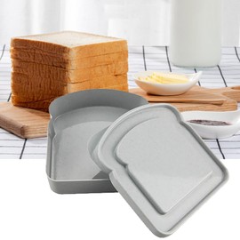 TYTUOO Portable Lunch Box Sandwich Box Large Capacity Box Clear Lunch Bags for Outdoor Picnic Working Household (Beige, One Size)