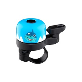 Affenzahn Bell with Cute Animal Motifs for Bicycle and Balance Bike for Girls and Boys Shark - Petrol