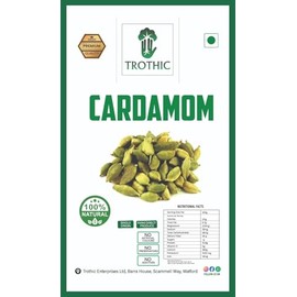 Trothic Spices Idukki Cardamom | Bold Size | Pure Elaichi | Natural | Distinctive Flavour & Aroma | No Artificial Colors (50 Gm)