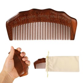 Wooden Hair Comb, Wooden Birthing Comb I Am Calm Strong and Brave Comb Labor Pain Comb Childbirth Combs Labor Comb Wooden Pregnancy Comb for Natural Birth Essentials Gifts