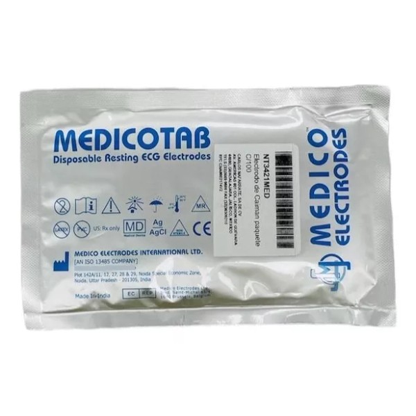 Medico Electrodes Electrodo De Caimán Paquete C/100 Pza