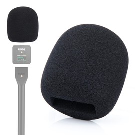 SUNMON Pop Filter for Rode Wireless Go Handheld Adapter, Mic Cover Mic Windscreen Compatible with Rode Interview GO Handheld Adapter for Wireless GO, Reduce Background Noise Improve Sound Quality