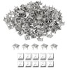 Pack of 100 Square Rivets Metal, 6 mm Metal Rivets,