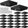 Dunzy Post Caps Aluminum Pyramid Fence Deck Post Caps Cover