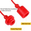 4 Sets Hydraulic Quick Coupler Male Dust Cap and Female
