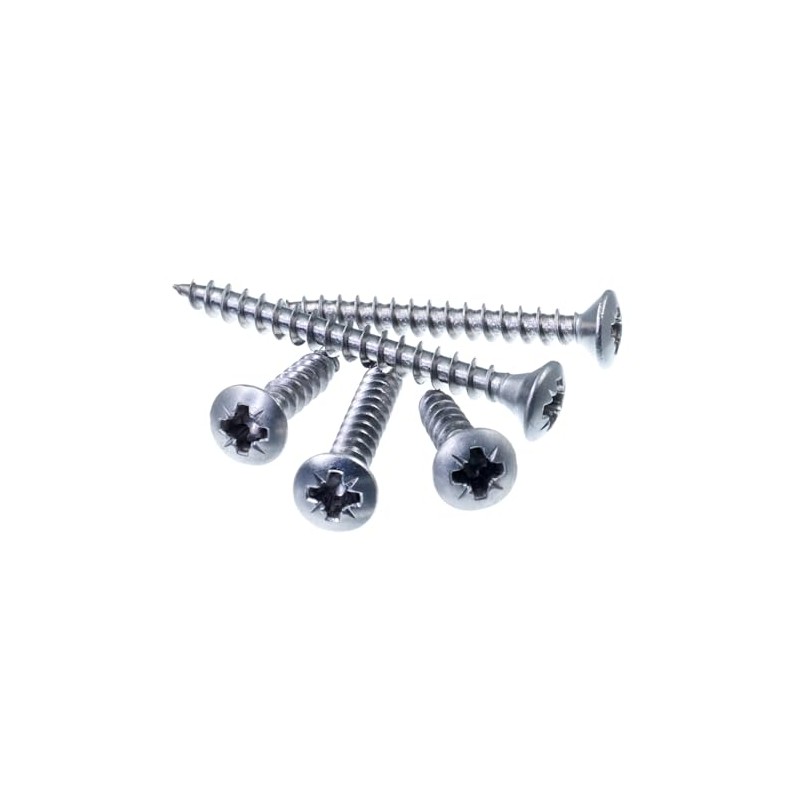 SECCARO 200 x 40mm A2 Stainless Steel Chipboard Countersunk Head