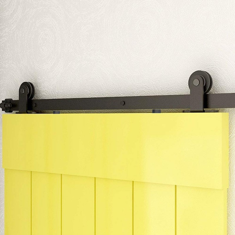 1 Pair Sliding Barn Door Hardware Roller Black Rustic Rollers