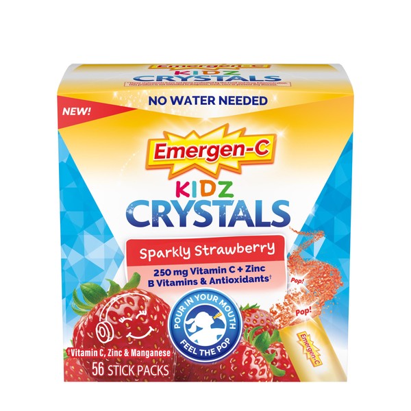 Emergen-C Kidz Crystals, On-the-Go Emergen-C Immune Support Supplement with Vitamin