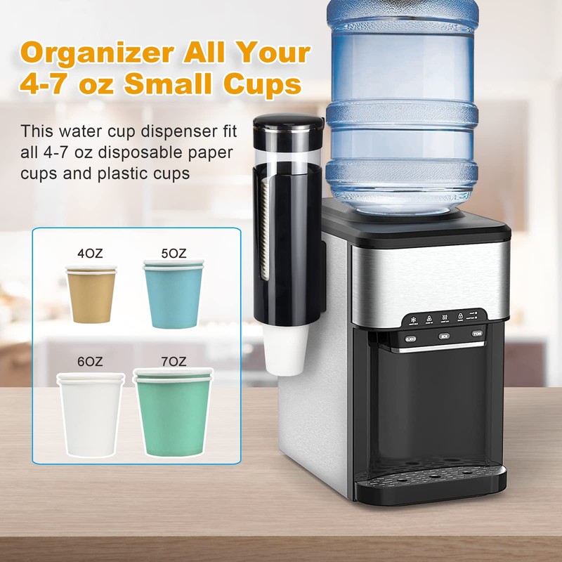 Cup Dispenser, Pull Type Water Cooler Cup Holder Fit 4oz-7oz